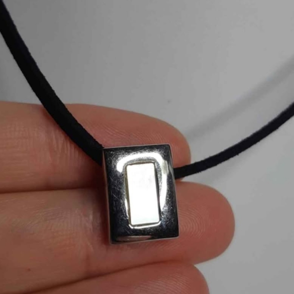 Sterling Silver Italy Mother of Pearl Necklace